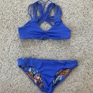 Maaji Blue Reversible Strappy Bikini